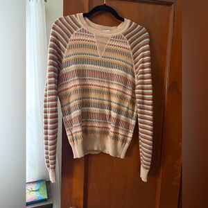 Cotton by Autumn Cashmere Striped Multicolor Sweater